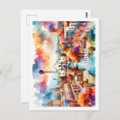 サンアントニオテキサス州USA有名な場所の水色 ポストカード (正面/裏面)