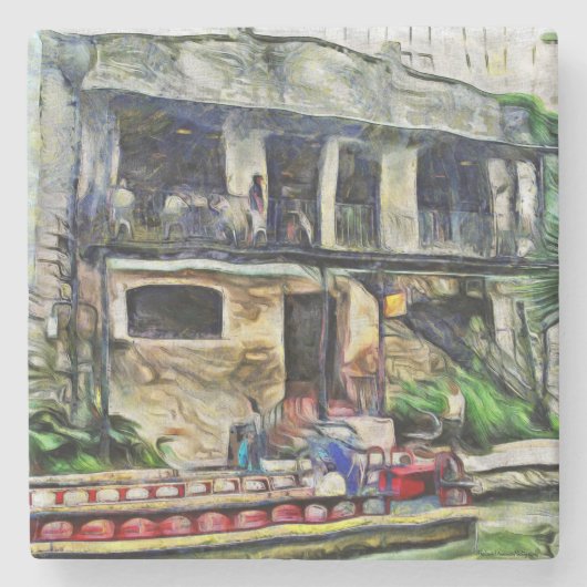 サンアントニオリバーウォークシリーズ ストーンコースター (正面)