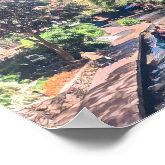 サンアントニオリバー結婚ウォークのウェルカムサイン ポスター (角)