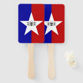 サンアントニオ国旗を持つハンドファンのセット ハンドファン (正面&裏面)