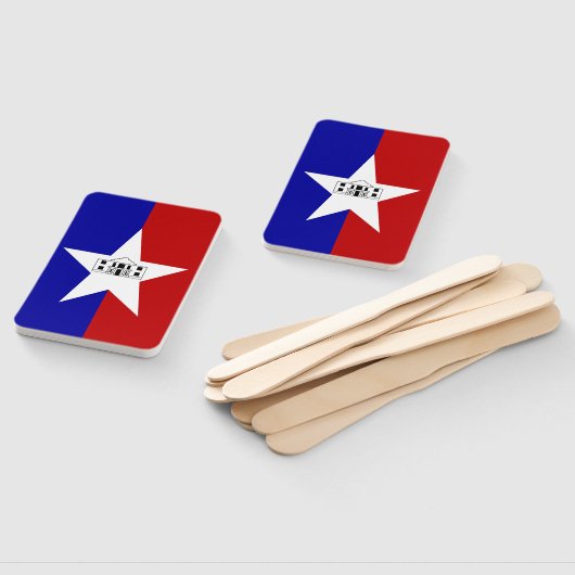 サンアントニオ国旗を持つハンドファンのセット ハンドファン (組立なし)