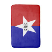 サンアントニオ国旗を持つ大きなバスマット バスマット (正面縦)