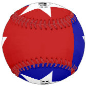 サンアントニオ国旗を持つ愛国的なソフトボール ソフトボール (正面)