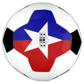 サンアントニオ国旗を掲げた愛国的なサッカーボール サッカーボール (回転)