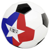 サンアントニオ国旗を掲げた愛国的なサッカーボール サッカーボール (3/4)