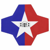 サンアントニオ国旗を掲げた愛国的なサッカーボール サッカーボール (フラット)