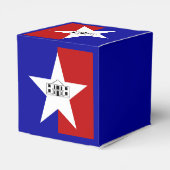 サンアントニオ国旗を掲げた愛国的な優遇箱 フェイバーボックス (裏面サイド)