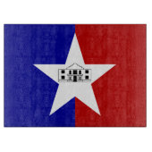 サンアントニオ国旗を掲げた愛国的な裁断ボード カッティングボード (正面)