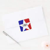 サンアントニオ国旗、テキサス州スクエアステッカー スクエアシール (封筒)