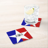 サンアントニオ国旗、テキサス州スクエア紙コースター スクエアペーパーコースター (インサイチュ)