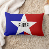 サンアントニオ国旗、テキサス州腰枕 ランバークッション (ブランケット)