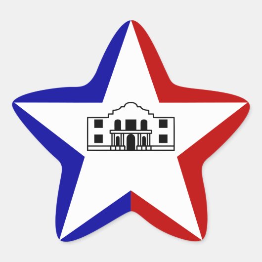 サンアントニオ国旗 星シール (正面)