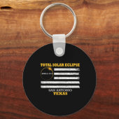 サンアントニオ太陽の2024 Eclipse 2024 040824 Eclipse キーホルダー (正面)