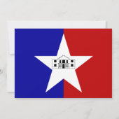 サンアントニオ州旗とベビーシャワー招待状 招待状 (裏面)