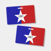 サンアントニオ市旗のバッジ バッジ (正面＆裏面)