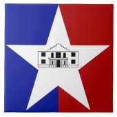 サンアントニオ市旗 タイル (正面)