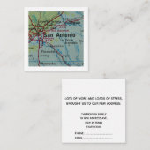 サンアントニオ引っ越しました新しいアドレスカード エンクロージャーカード (正面/裏面)