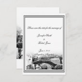 サンアントニオ目的地の結婚式の日付を保存 セーブザデート (正面/裏面)