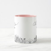 サンアントニオ結婚のコパーソナライズされたーヒマグ マグカップ (中央)