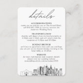 サンアントニオ結婚の詳細エンクロージャカード エンクロージャーカード (正面)