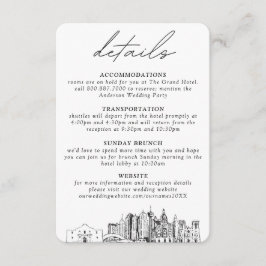 サンアントニオ結婚の詳細エンクロージャカード エンクロージャーカード