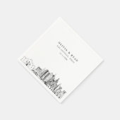 サンアントニオ結婚テキサス州紙ナプキン スタンダードカクテルナプキン (角)