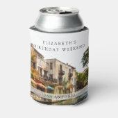 サンアントニオ ウォーターカラー バースデー ウィークエンド 缶クーラー (缶裏面)