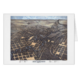 サンアントニオ、テキサス州、アンティーク航空市地図1873