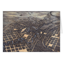 サンアントニオ、テキサス州、アンティーク航空市地図1873