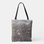 サンアントニオ、テキサス州、アンティーク航空市地図1873 トートバッグ (裏面)