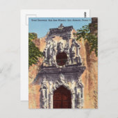 サンアントニオ、テキサス州、サンノゼ・ミッション、戸口 ポストカード (正面/裏面)