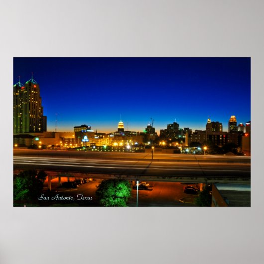 サンアントニオ、テキサス州 ポスター (正面)