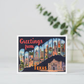 サンアントニオ、テキサス州・ヴィンテージ・トラベルからの挨拶 ポストカード (スタンド正面)