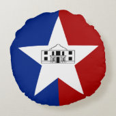 サンアントニオ(テキサス州)市国旗 ラウンドクッション (裏面)