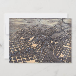 サンアントニオ テキサス州 1873年 古地図 航空図 招待状