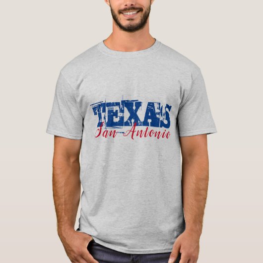 サンアントニオ テキサス デュアルフォント Tシャツ (正面)