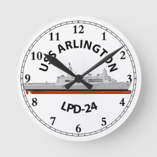 サンアントニオLPD-24、USS ARLINGTON ラウンド壁時計
