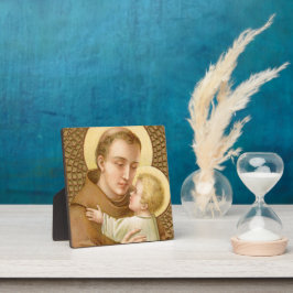 サンアントニーとキリストの幼児（JM 05）5.25インチ角 フォトプラーク