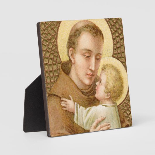 サンアントニーとキリストの幼児(JM 05)5.25インチ角 フォトプラーク (正面)