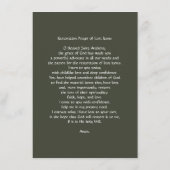 サンアントニー修復祈りの言葉の失ったアイテム エンクロージャーカード (裏面)