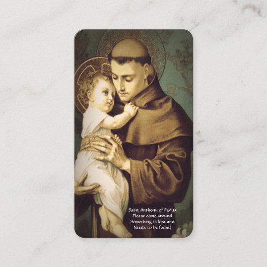 サンアントニー修復祈りの言葉の失ったアイテム エンクロージャーカード (正面)