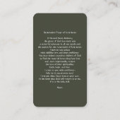 サンアントニー修復祈りの言葉の失ったアイテム エンクロージャーカード (裏面)