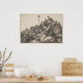 サンアントニー版木、銅版、版画バイアルブレヒト ポスター (キッチン)