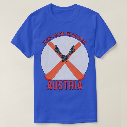 サンアントンアムアルベルグオーストリア Tシャツ (デザイン正面)