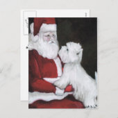 サンアンドウエストハイランドテリアードッグアートポストカード シーズンポストカード (正面/裏面)