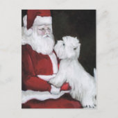 サンアンドウエストハイランドテリアードッグアートポストカード シーズンポストカード (正面)