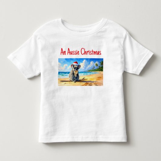 サンアンドサーフコアラサンタハット トドラーTシャツ (正面)