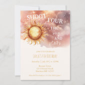 サンアンドスターズゴールデンマジカルフォー誕生日 招待状 (正面)