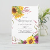 サンアンドブルガンディープラムフローラキンセアニラ 招待状 (スタンド正面)