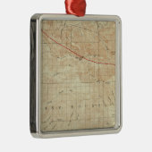 サンアンドレアスの切れ間を示すMt Pinosの四角形 メタルオーナメント (右)